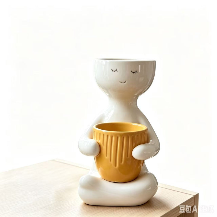 Decorative Ceramic Planter Kalsten