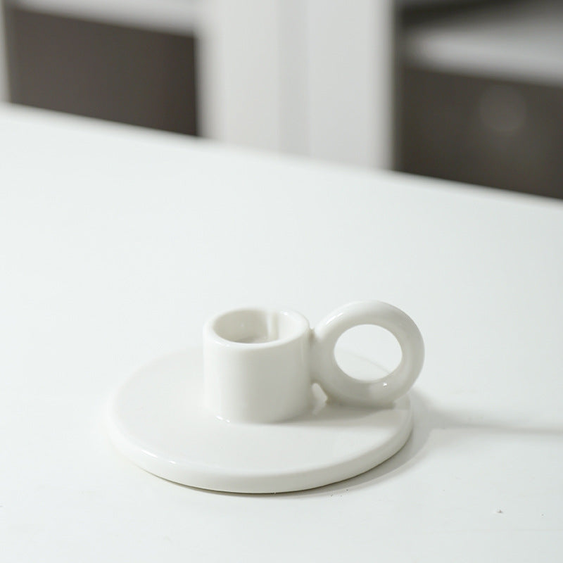 Minimalist Ceramic Candle Holder Kalsten