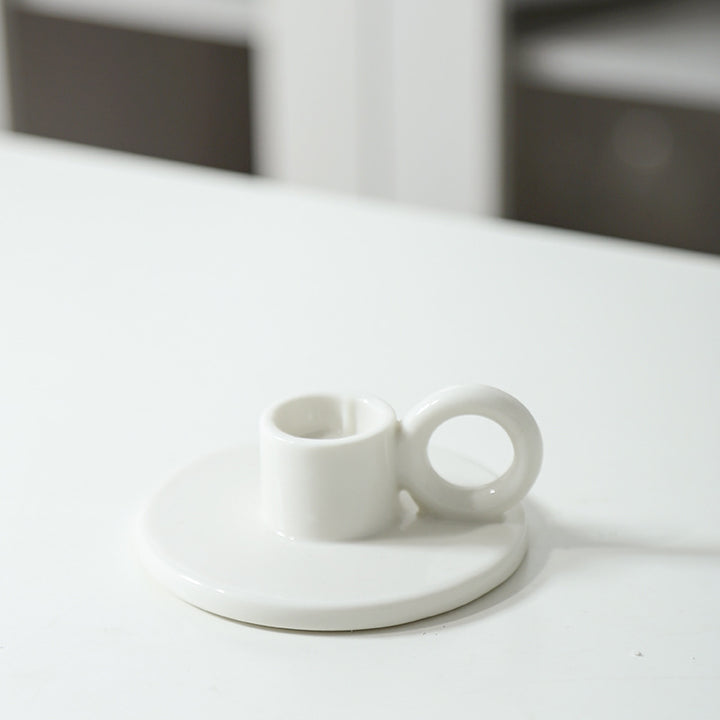 Minimalist Ceramic Candle Holder Kalsten