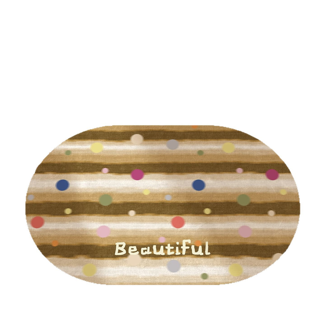 Playful Floral Printed Area Mat