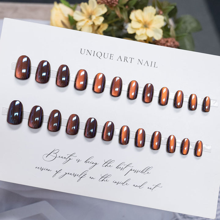 Metallic Press-On Nail Set