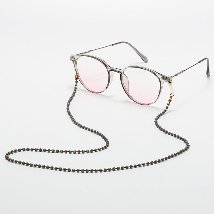 Fashionable Cat-Eye Glasses with Beaded Chain Kalsten