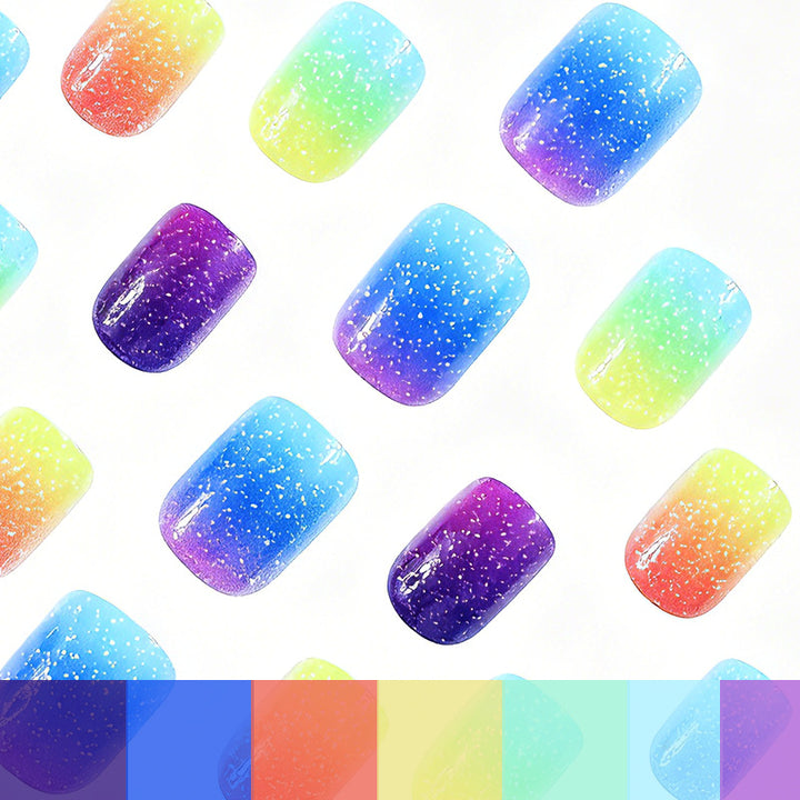Gradient Glitter Nail Art Enhancements Kalsten