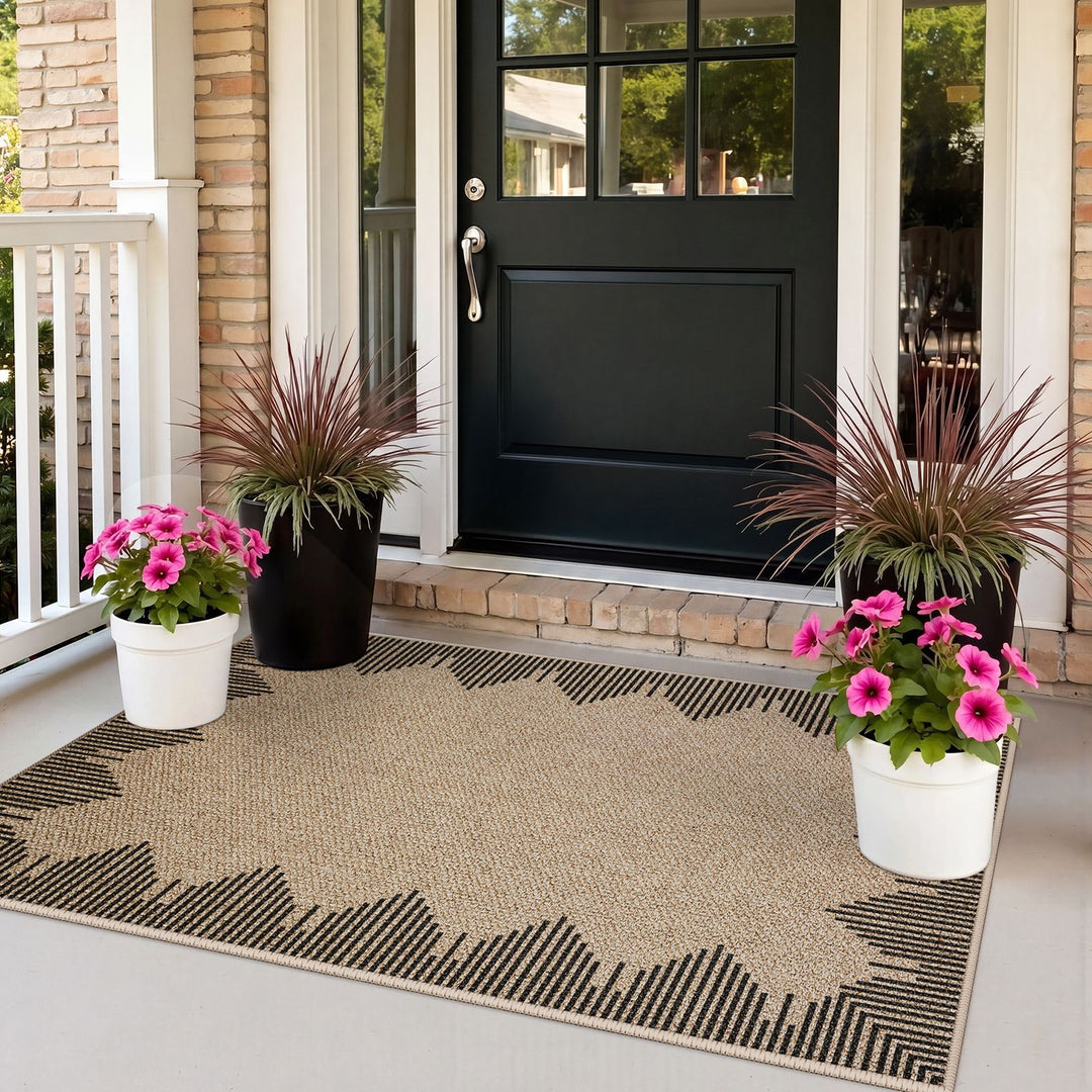Intricate Floral Design Runner Mat