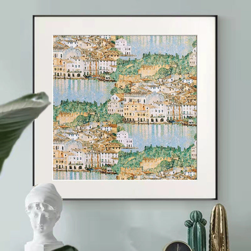 Framed Scenic Watercolor Artwork