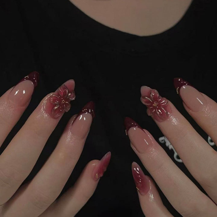 Elegant Floral Art Press-On Nails Kalsten
