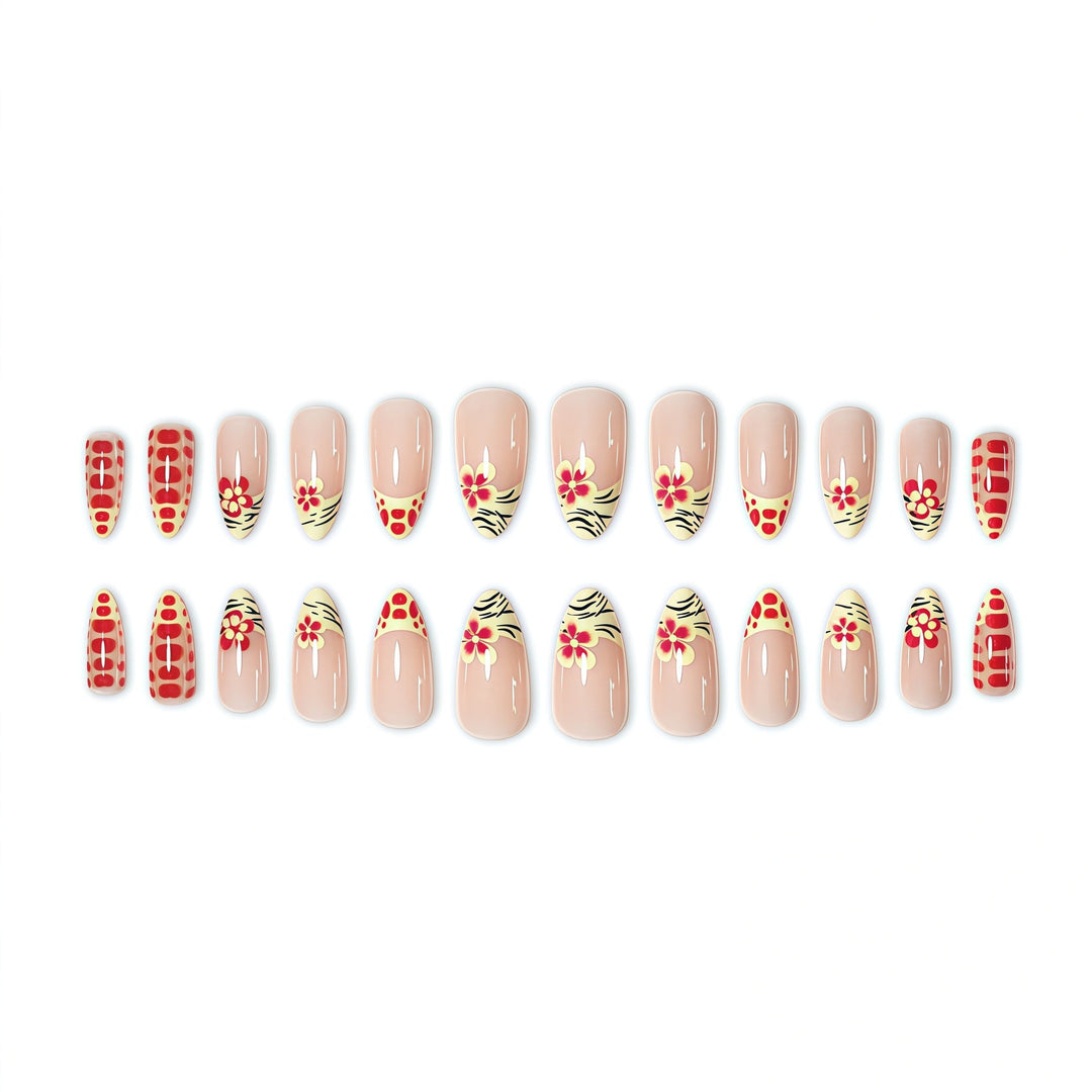 Floral Nail Art Press-On Set Kalsten