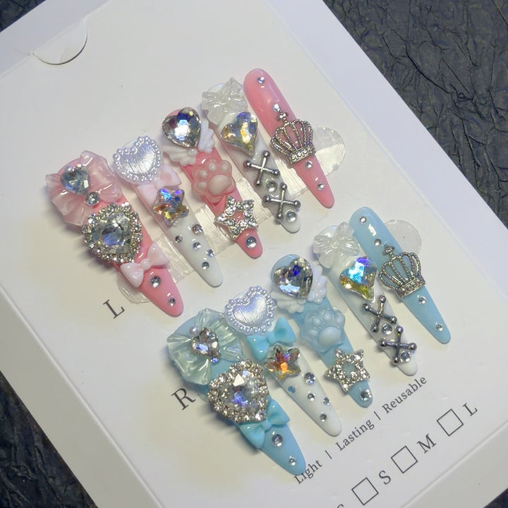 Decorative Rhinestone Embellished Hair Clips