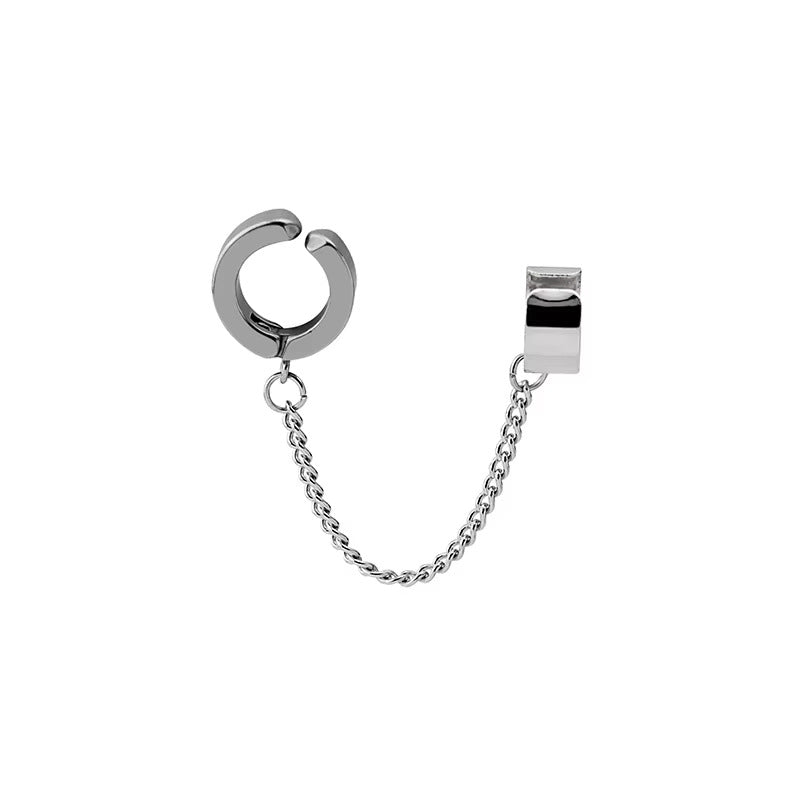Stylish Silver Chain Link Ear Cuff Kalsten
