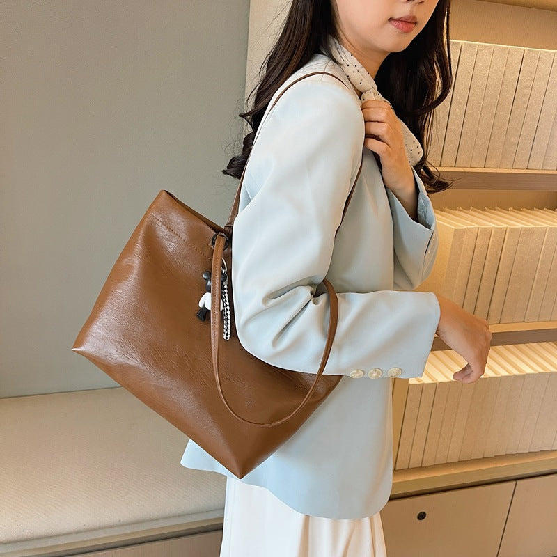 Chic Faux Leather Tote Bag Kalsten