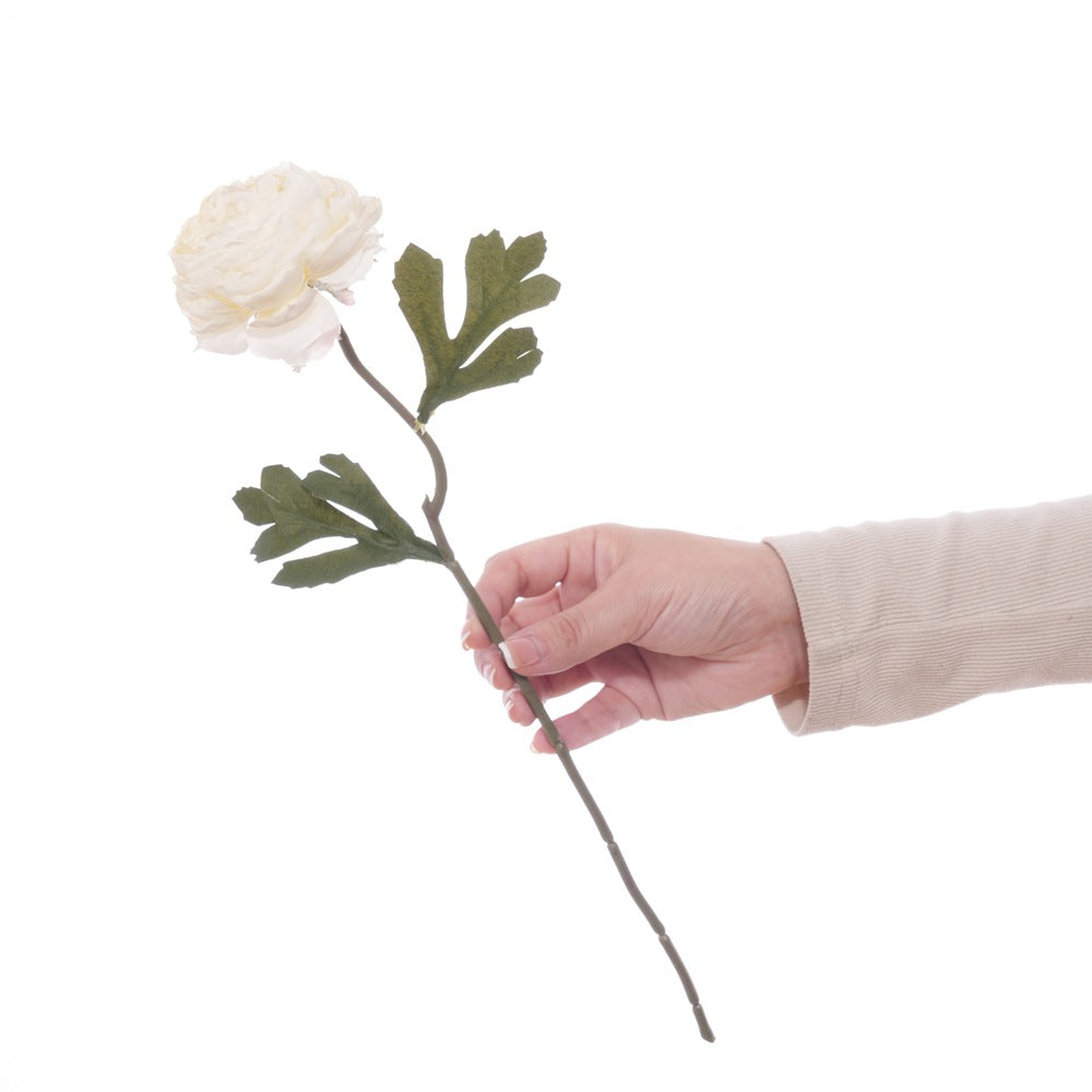 Realistic Floral Stem with Detailed Petals