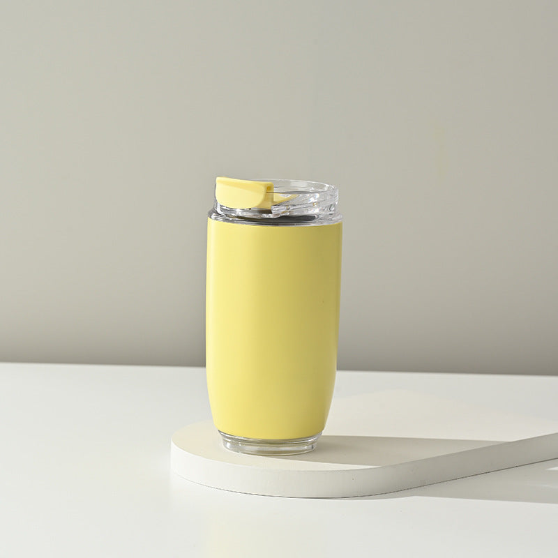 Ladies Insulated Mug with Flip Lid and Non-Slip Silicone Surface Kalsten