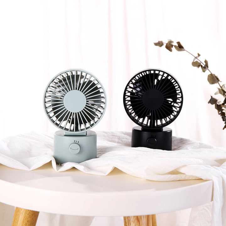 Unisex compact table fan with tiltable head and rechargeable battery Kalsten