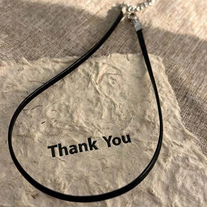 Adjustable Leather Choker Necklace Kalsten
