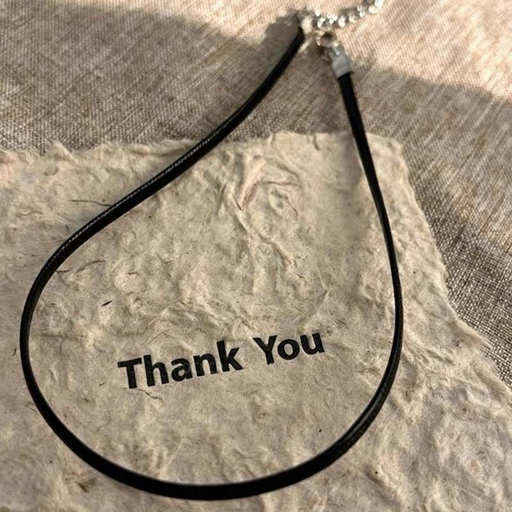 Adjustable Leather Choker Necklace Kalsten