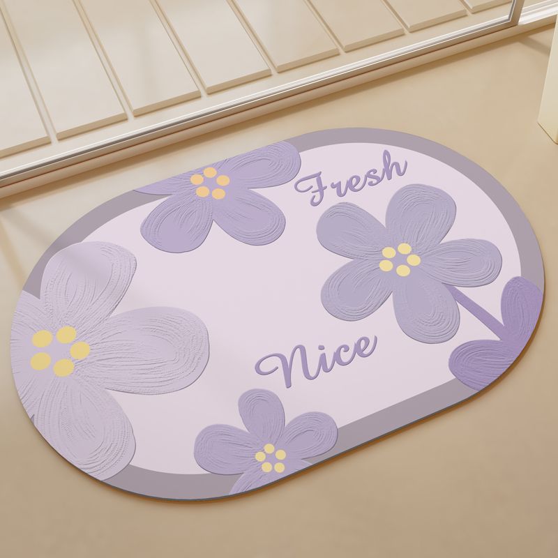 Charming Floral Welcome Mat Kalsten