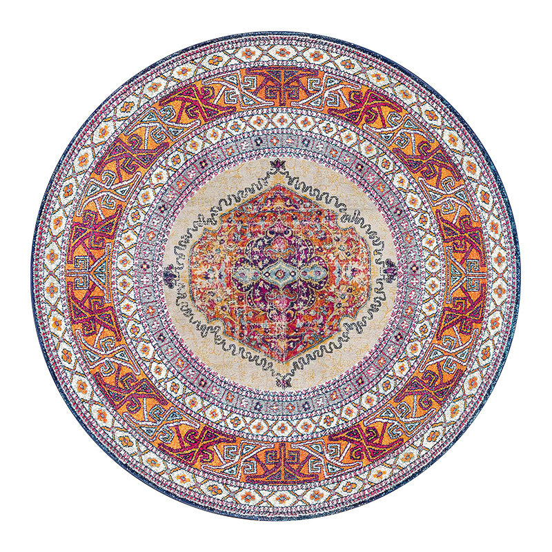 Vintage-Inspired Round Area Rug Kalsten 1791538275