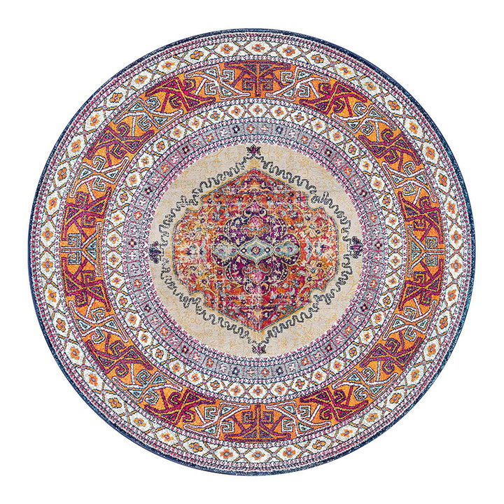 Vintage-Inspired Round Area Rug Kalsten 1791538275