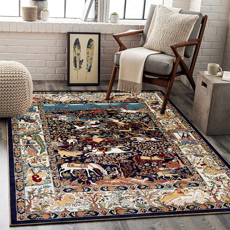 Vintage-Inspired Ornate Area Rug