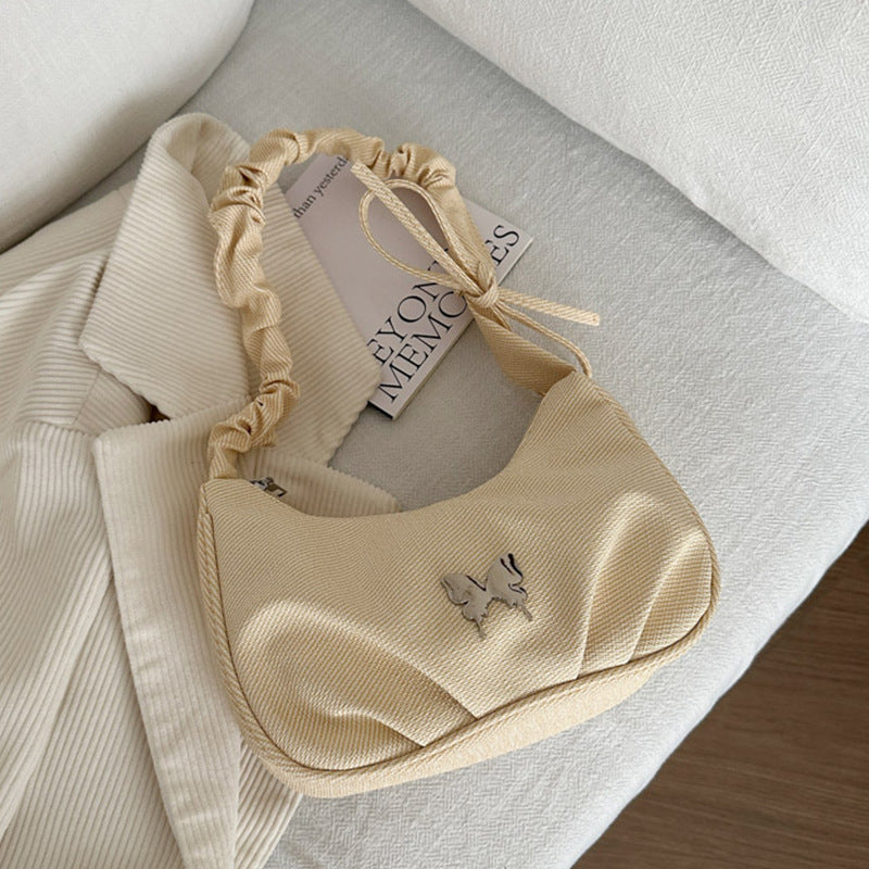 Elegant Textile Mini Shoulder Bag