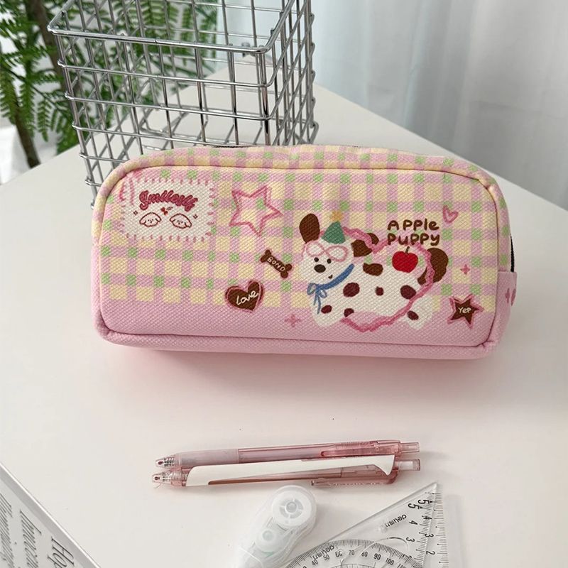 Cute Animal-Themed Zippered Pencil Case