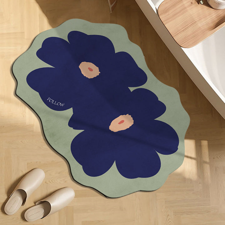 Fun Floral Themed Indoor Mat