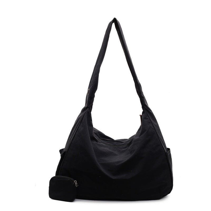 Spacious Multi-Pocket Hobo Bag