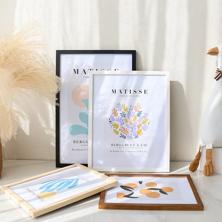 Elegant Framed Botanical Art Display