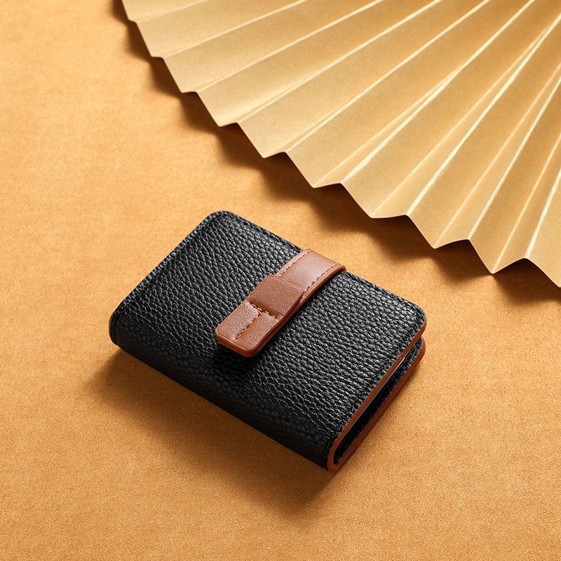 Textured Leather Cardholder Wallet Kalsten