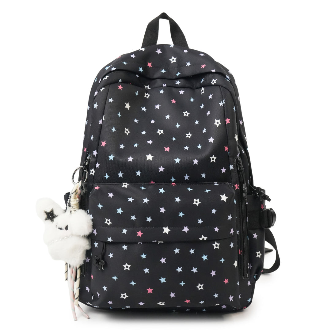 Backpack with Playful Star Pattern and Practical Storage Compartment Kalsten