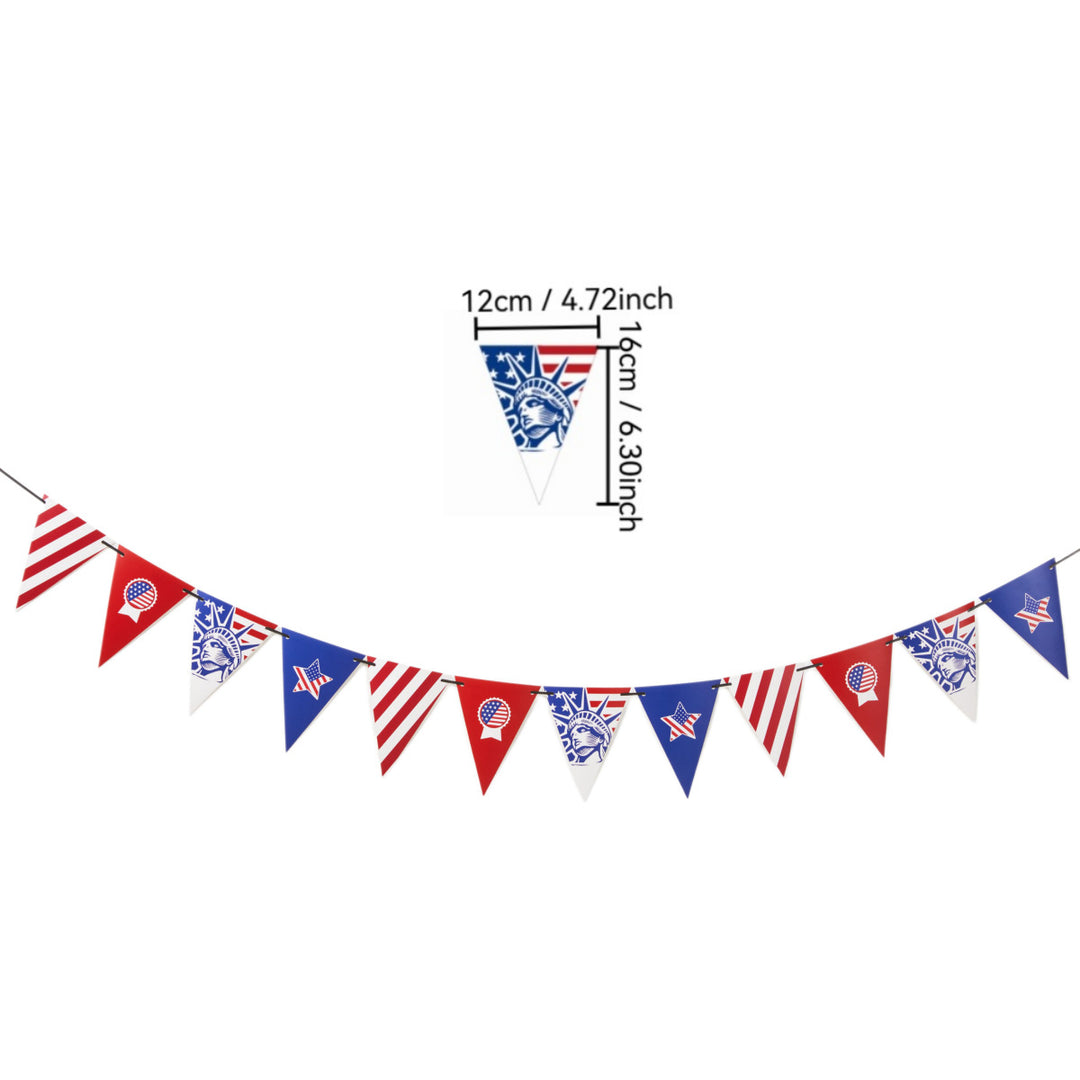Unisex nan Pennant chain with USA motif made of weather-resistant polyester Kalsten