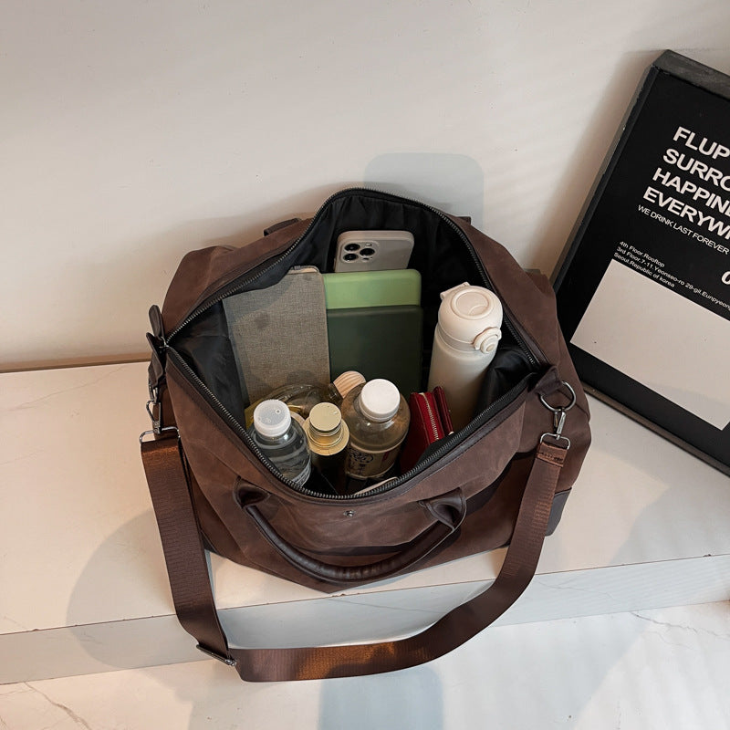 Modern Leather Duffle Bag