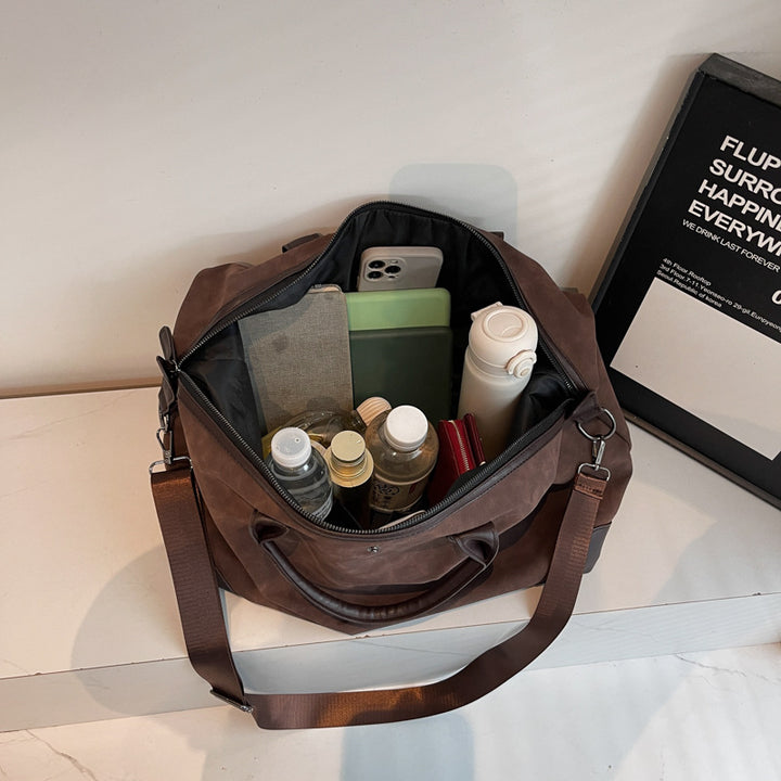 Modern Leather Duffle Bag