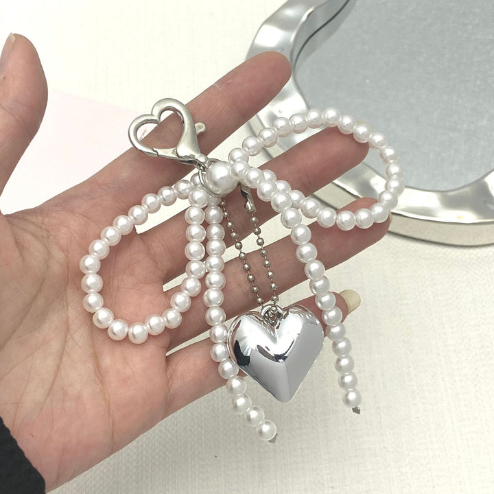 Elegant Pearl Bow Keychain Kalsten