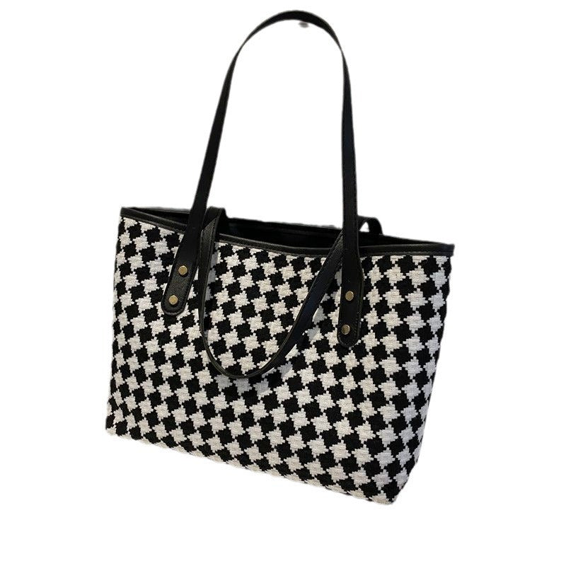 Woven Pattern Beach Tote Bag Kalsten