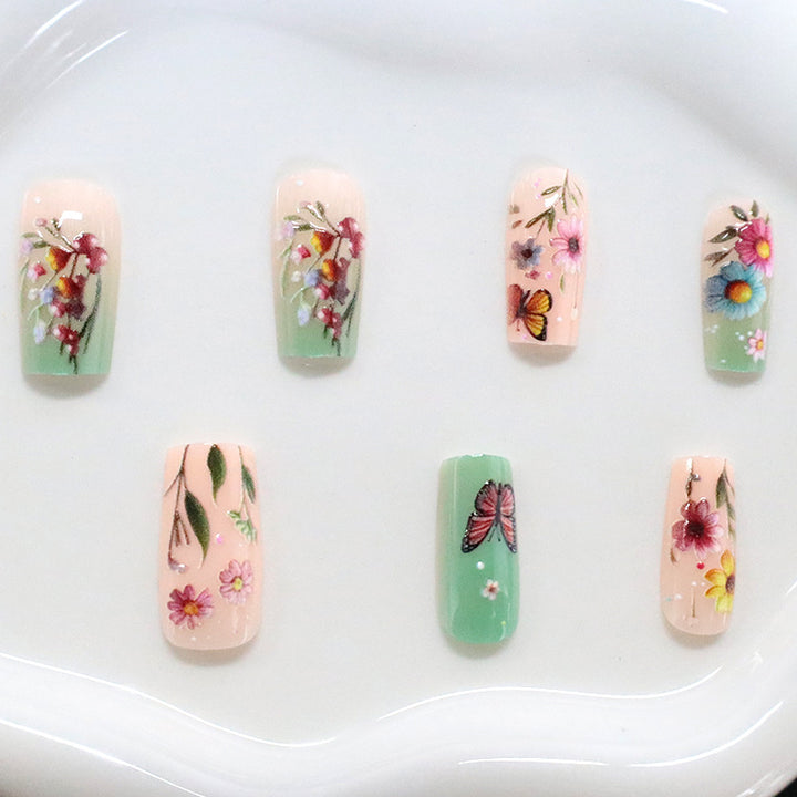 Floral Themed Nail Art Set Kalsten