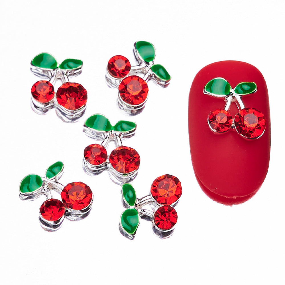Decorative Cherry Nail Art Charms