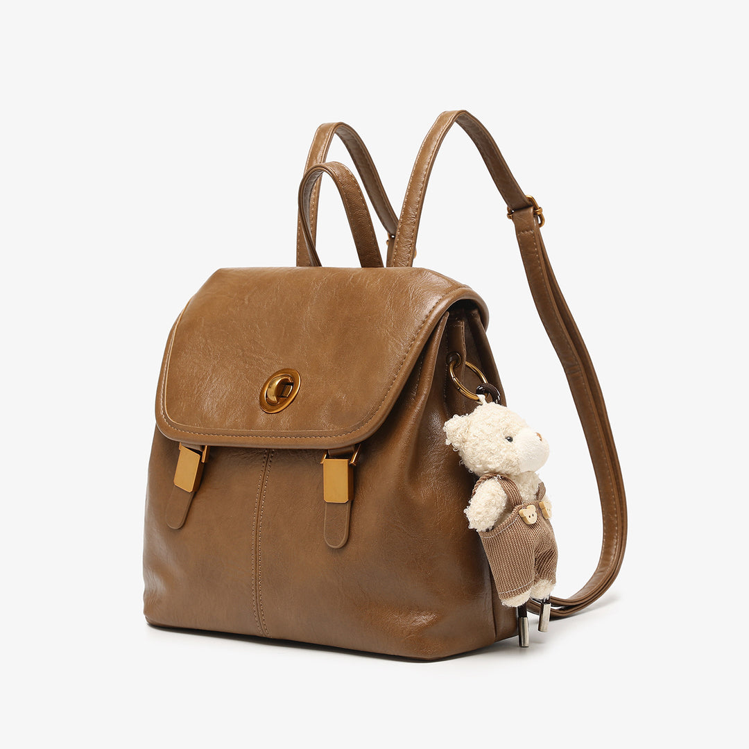 Chic Retro Structured Backpack