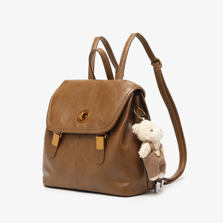 Chic Retro Structured Backpack