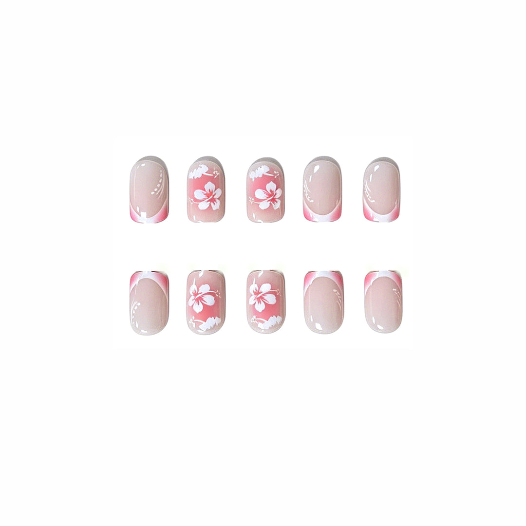 Floral Acrylic Nail Art Design Kalsten