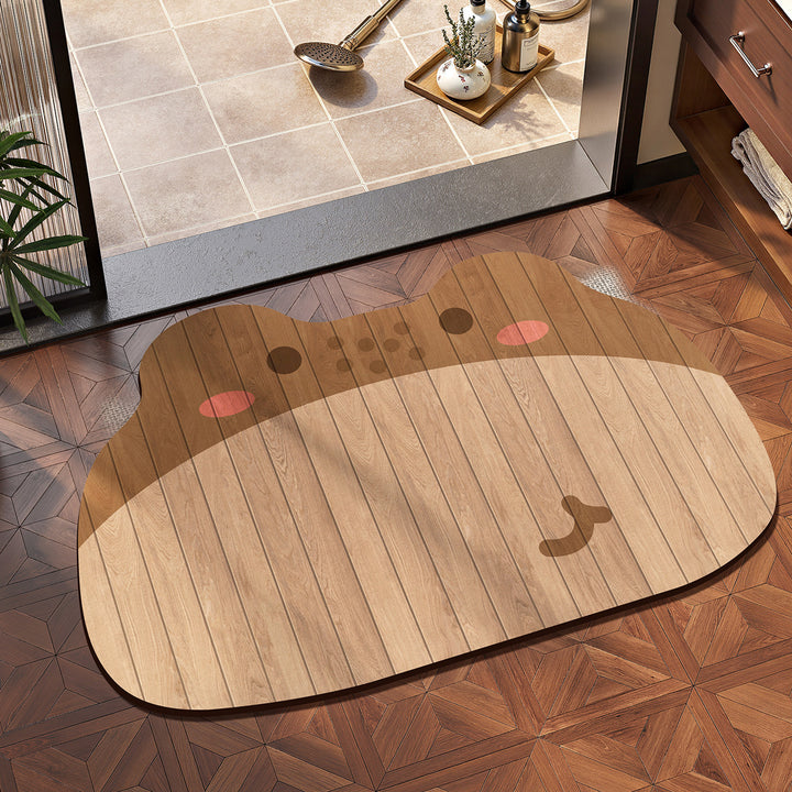 Cute Animal-Themed Bathroom Mat