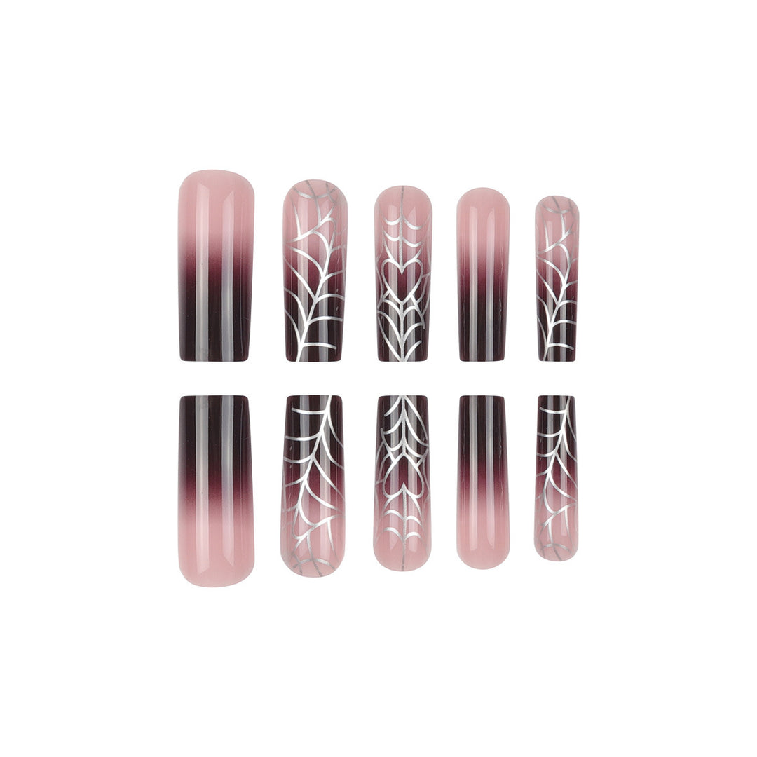 Artistic Spider Web Nail Art Extensions Kalsten