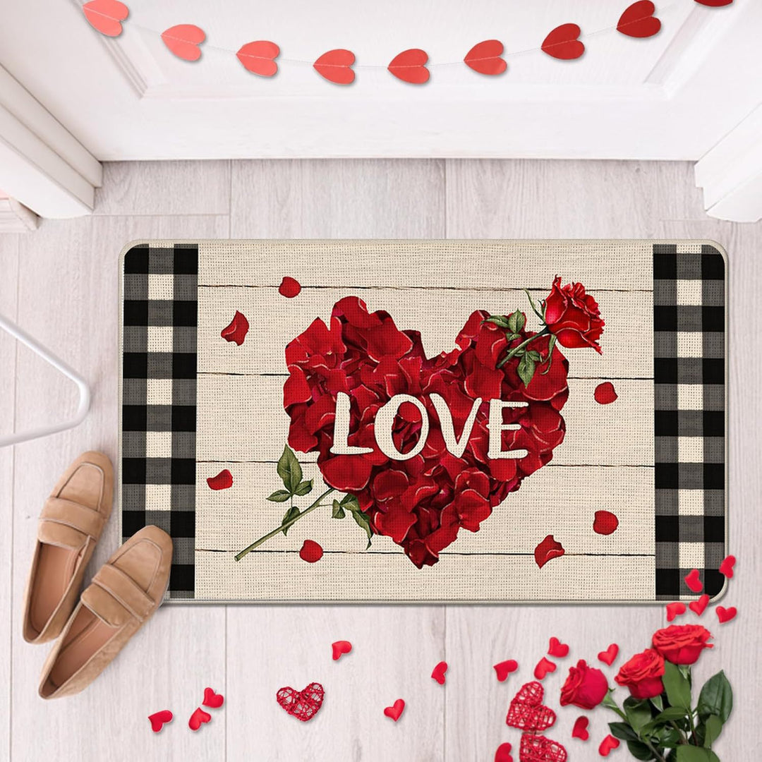 Romantic Floral Welcome Mat Kalsten