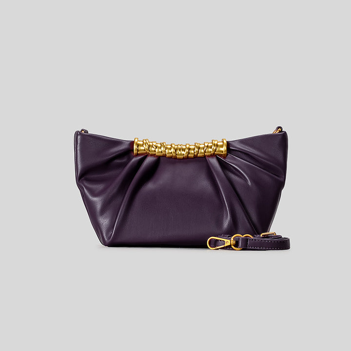Elegant Leather Folded Clutch