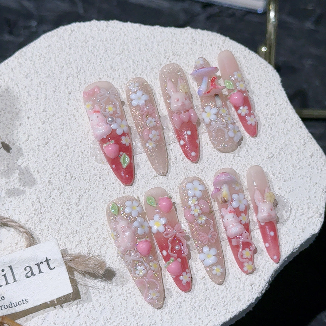 Whimsical Themed Acrylic Nail Art Set