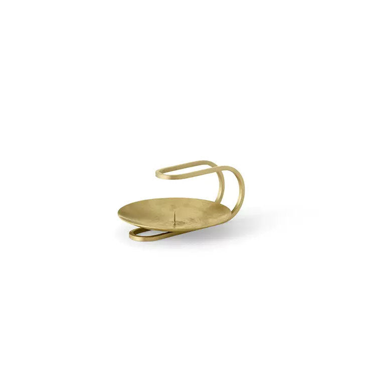Sculptural Metal Candle Holder