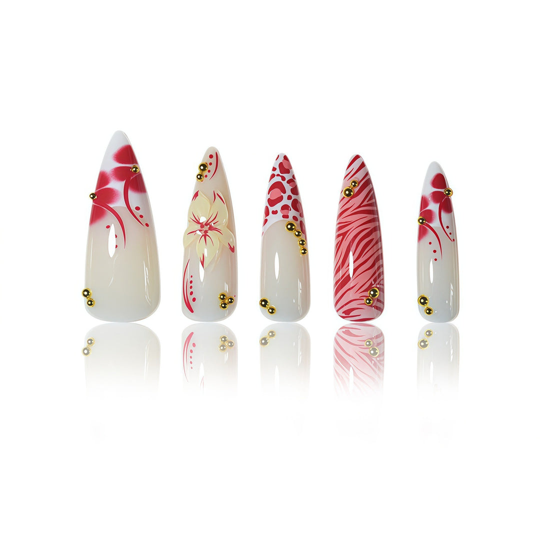 Artistic Stiletto Nail Art Kalsten