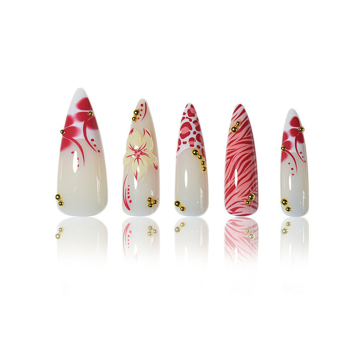 Artistic Stiletto Nail Art Kalsten