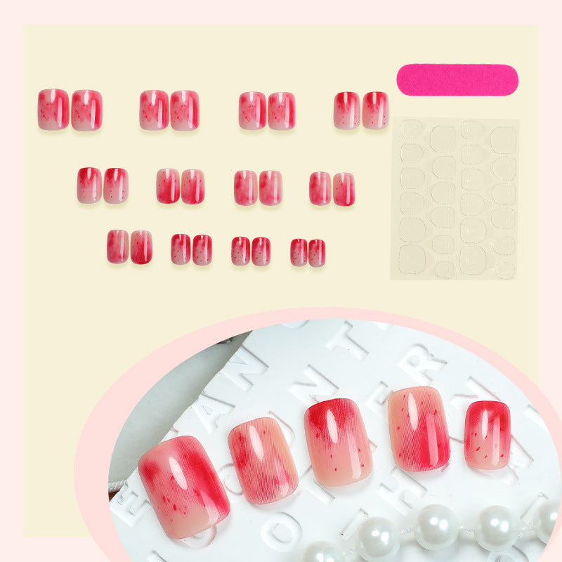 Stylish Marble Finish Press-On Nail Set Kalsten