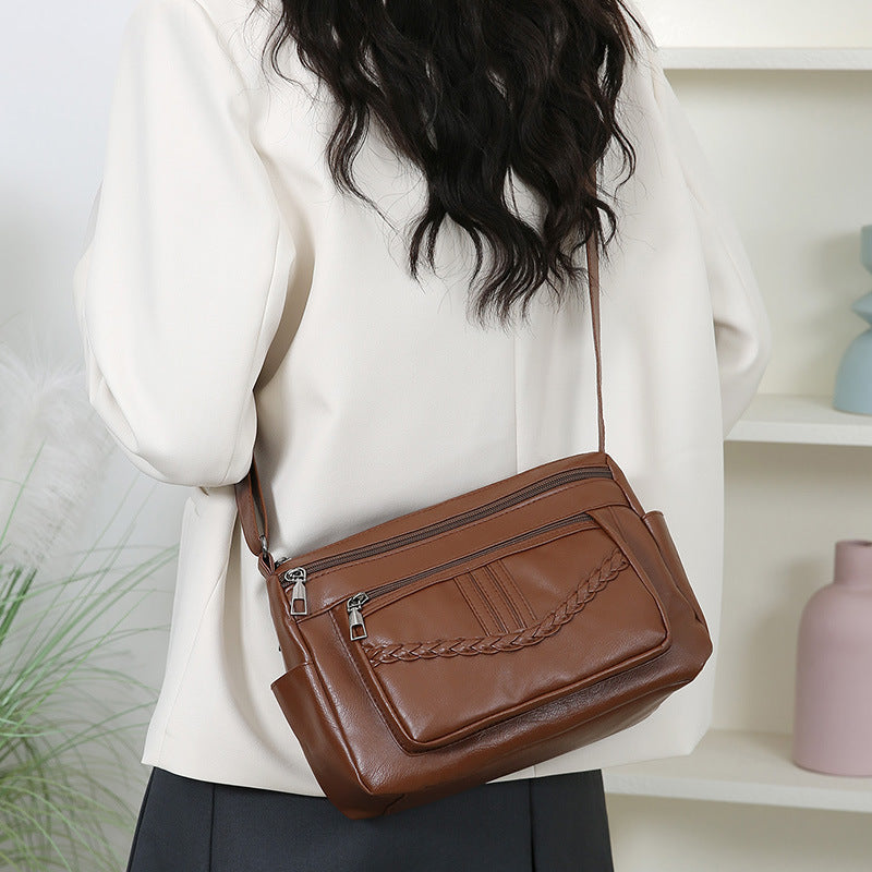 WoStylish Leather Crossbody Bag